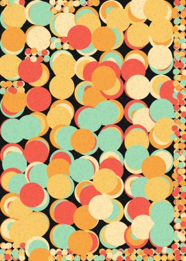 Soyut Geometrik Desen üretken hesaplama sanatı çizimi