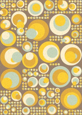 Soyut Geometrik Desen üretken hesaplama sanatı çizimi