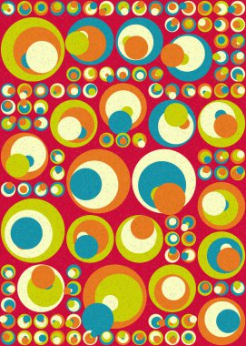 Soyut Geometrik Desen üretken hesaplama sanatı çizimi