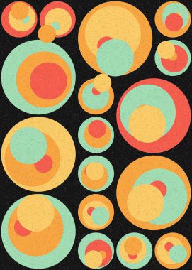 Soyut Geometrik Desen üretken hesaplama sanatı çizimi