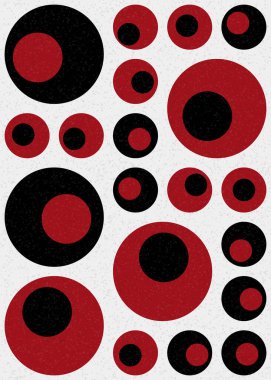 Soyut Geometrik Desen üretken hesaplama sanatı çizimi