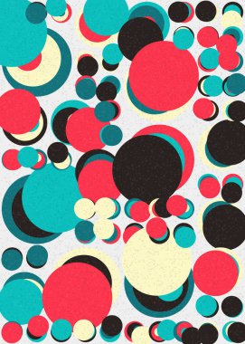 Soyut Geometrik Desen üretken hesaplama sanatı çizimi