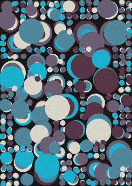 Soyut Geometrik Desen üretken hesaplama sanatı çizimi