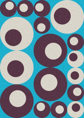 Soyut Geometrik Desen üretken hesaplama sanatı çizimi