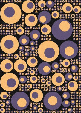 Soyut Geometrik Desen üretken hesaplama sanatı çizimi