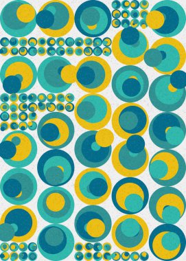 Soyut Geometrik Desen üretken hesaplama sanatı çizimi