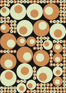 Soyut Geometrik Desen üretken hesaplama sanatı çizimi