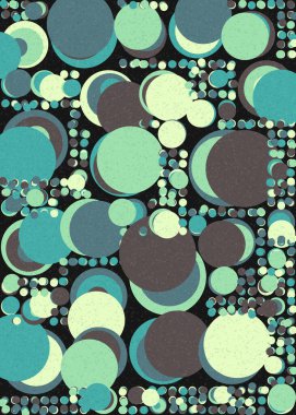 Soyut Geometrik Desen üretken hesaplama sanatı çizimi