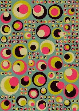 Soyut Geometrik Desen üretken hesaplama sanatı çizimi