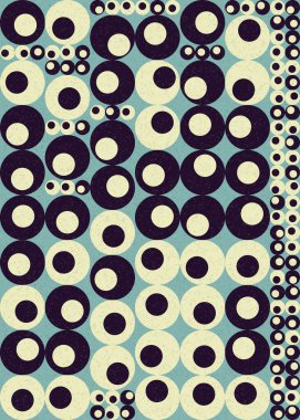 Soyut Geometrik Desen üretken hesaplama sanatı çizimi