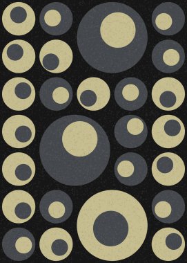 Soyut Geometrik Desen üretken hesaplama sanatı çizimi