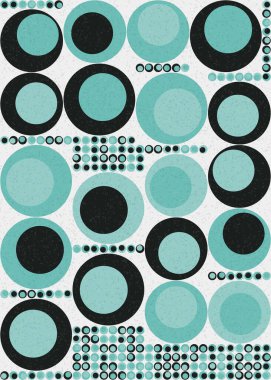 Soyut Geometrik Desen üretken hesaplama sanatı çizimi