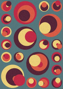 Soyut Geometrik Desen üretken hesaplama sanatı çizimi