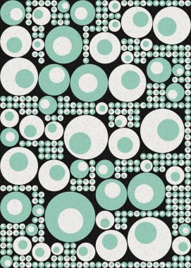 Soyut Geometrik Desen üretken hesaplama sanatı çizimi