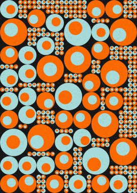 Soyut Geometrik Desen üretken hesaplama sanatı çizimi