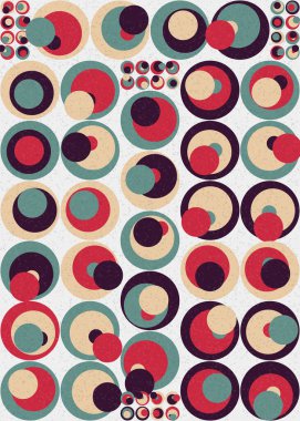 Soyut Geometrik Desen üretken hesaplama sanatı çizimi