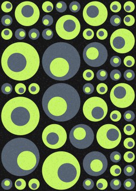 Soyut Geometrik Desen üretken hesaplama sanatı çizimi