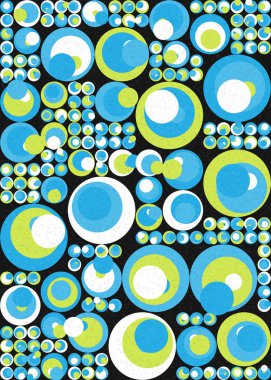 Soyut Geometrik Desen üretken hesaplama sanatı çizimi