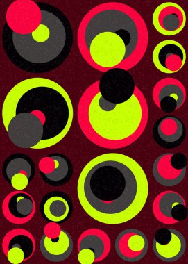 Soyut Geometrik Desen üretken hesaplama sanatı çizimi