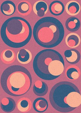 Soyut Geometrik Desen üretken hesaplama sanatı çizimi