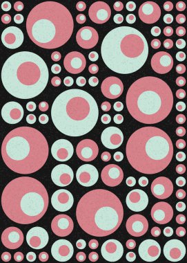 Soyut Geometrik Desen üretken hesaplama sanatı çizimi