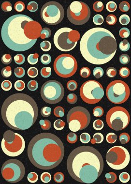 Soyut Geometrik Desen üretken hesaplama sanatı çizimi