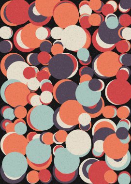 Soyut Geometrik Desen üretken hesaplama sanatı çizimi