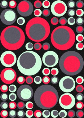 Soyut Geometrik Desen üretken hesaplama sanatı çizimi