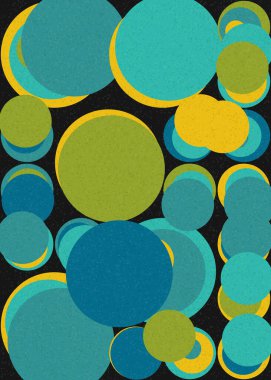 Soyut Geometrik Desen üretken hesaplama sanatı çizimi