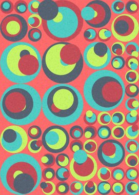 Soyut Geometrik Desen üretken hesaplama sanatı çizimi