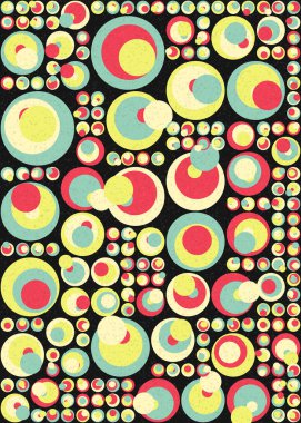 Soyut Geometrik Desen üretken hesaplama sanatı çizimi