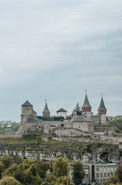 Ukraine Kamyanets Podilsk Avril 2018 Vue Ancienne Forteresse Kamyanets Podilskiy — Photo