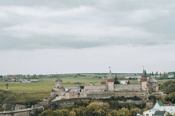 Ukraine Kamyanets Podilsk Avril 2018 Vue Ancienne Forteresse Kamyanets Podilskiy — Photo