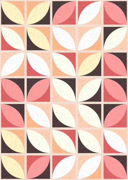Abstract Geometric Pattern Generative Computational Art Illustration Digital Wallpaper — Stock Vector