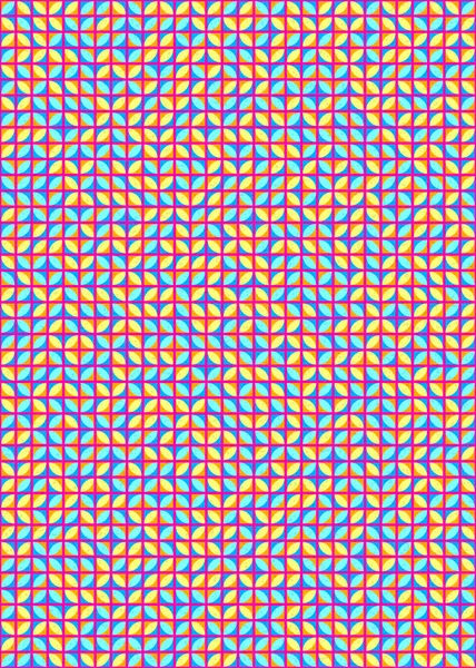 Abstrakte Geometrische Muster Generative Computergestützte Kunst Illustration Digitale Hintergrundbilder — Stockvektor