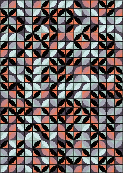Αφηρημένο Γεωμετρικό Μοτίβο Που Δημιουργεί Υπολογιστική Απεικόνιση Τέχνης Ψηφιακή Ταπετσαρία — Διανυσματικό Αρχείο