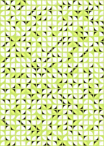 Abstrakte Geometrische Muster Generative Computergestützte Kunst Illustration Digitale Hintergrundbilder — Stockvektor
