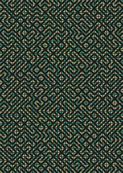 Abstrakte Geometrische Muster Generative Computergestützte Kunst Illustration Digitale Hintergrundbilder — Stockvektor