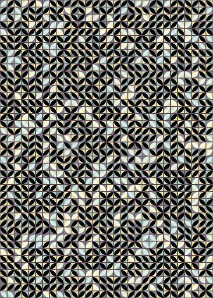 Motif Géométrique Abstrait Illustration Art Numérique Générative Papier Peint Numérique — Image vectorielle