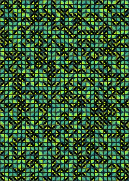 Elvont Geometriai Minta Generatív Számítógépes Művészeti Illusztráció Digitális Tapéta — Stock Vector
