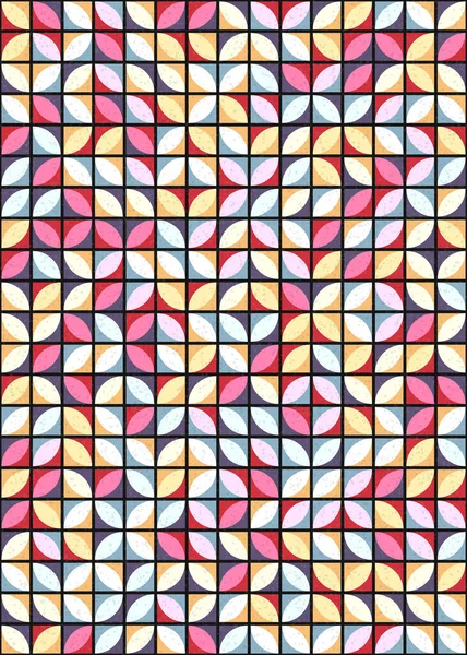 抽象幾何学模様生成計算アートイラスト デジタル壁紙 — ストックベクタ