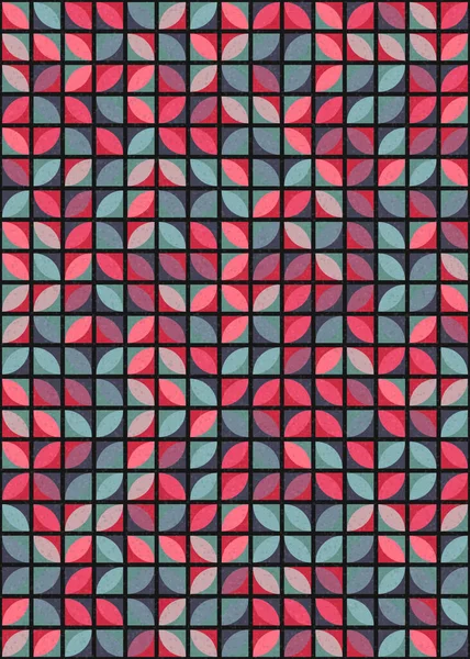 Abstracto Patrón Geométrico Generativo Ilustración Arte Computacional Fondo Pantalla Digital — Vector de stock
