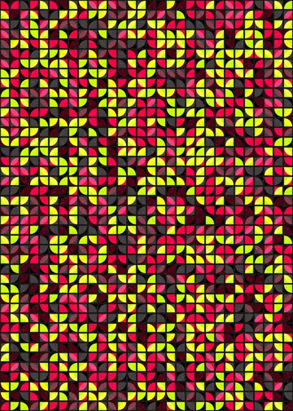 Motif Géométrique Abstrait Illustration Art Numérique Générative Papier Peint Numérique — Image vectorielle