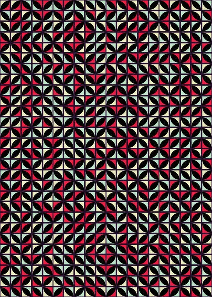 Abstrakt Geometriskt Mönster Generativ Beräkningskonst Illustration Digital Tapet — Stock vektor