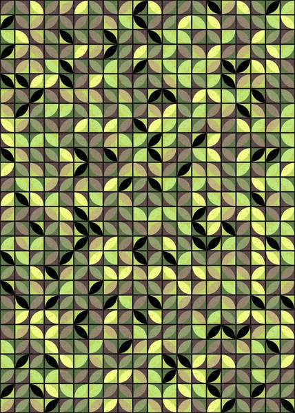 Abstrakcyjny Geometryczny Wzór Generatywna Sztuka Obliczeniowa Ilustracja Tapety Cyfrowe — Wektor stockowy
