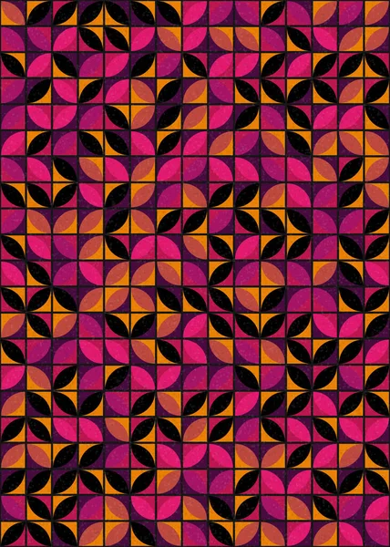 抽象幾何学模様生成計算アートイラスト デジタル壁紙 — ストックベクタ