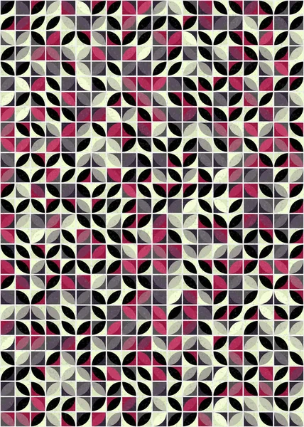 Abstrak Pola Geometris Generatif Ilustrasi Seni Komputasi Digital Wallpaper - Stok Vektor