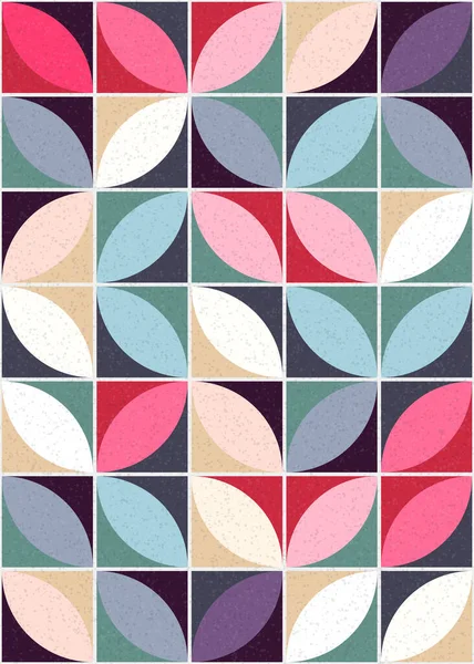 Abstract Geometric Pattern Generative Computational Art Illustration Digital Wallpaper — Stock Vector