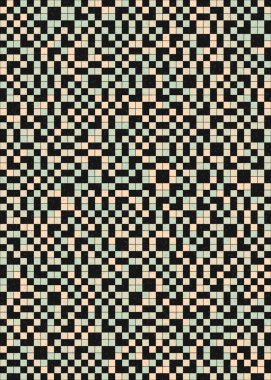 Soyut Geometrik Desen üretken hesaplama sanatı çizimi