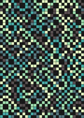 Soyut Geometrik Desen, hesaplama sanatı çizimi